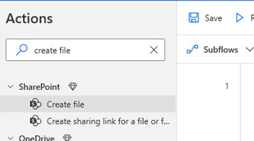 SharePoint Actions