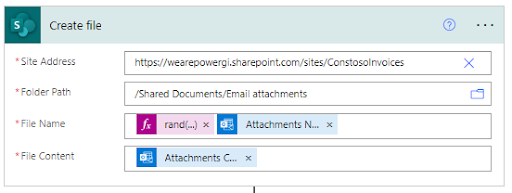 Create the file in SharePoint