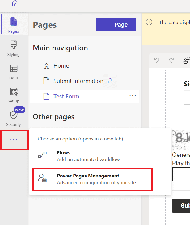 Power Pages Management