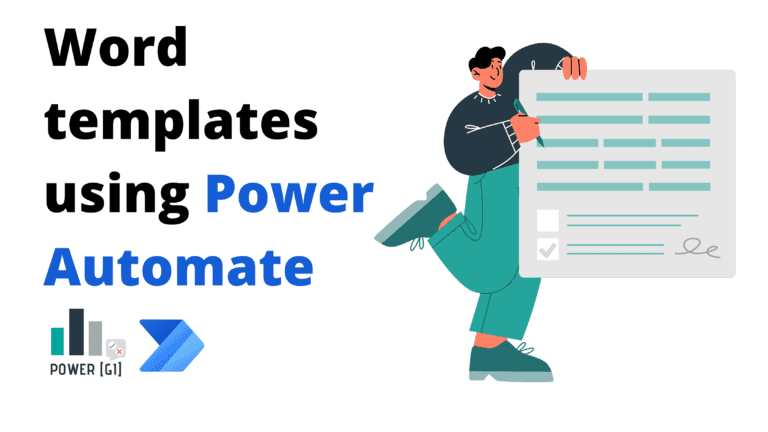 How to Populate a Word Template with Power Automate? - Power GI