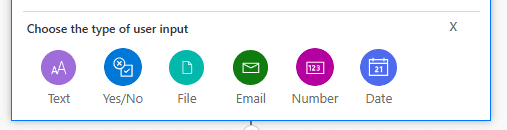 Type of User Input Column