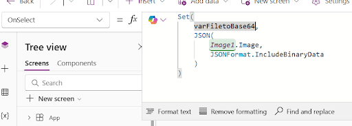 Set base64 content Column