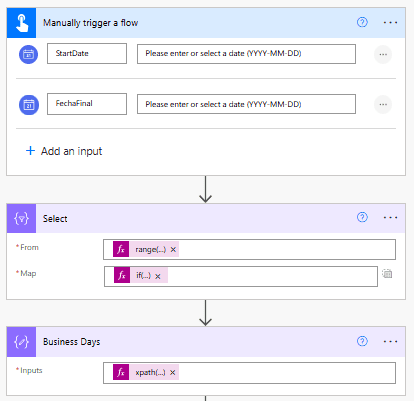 Manually Trigger a Flow Column