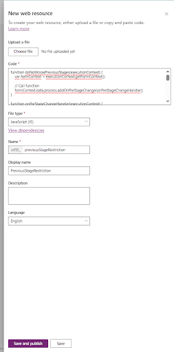 New Web Resource Column