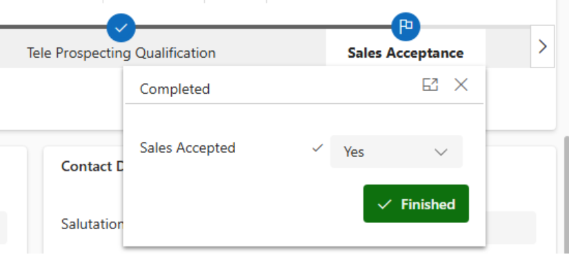 Automatically change the Business Process Flow (PBF)