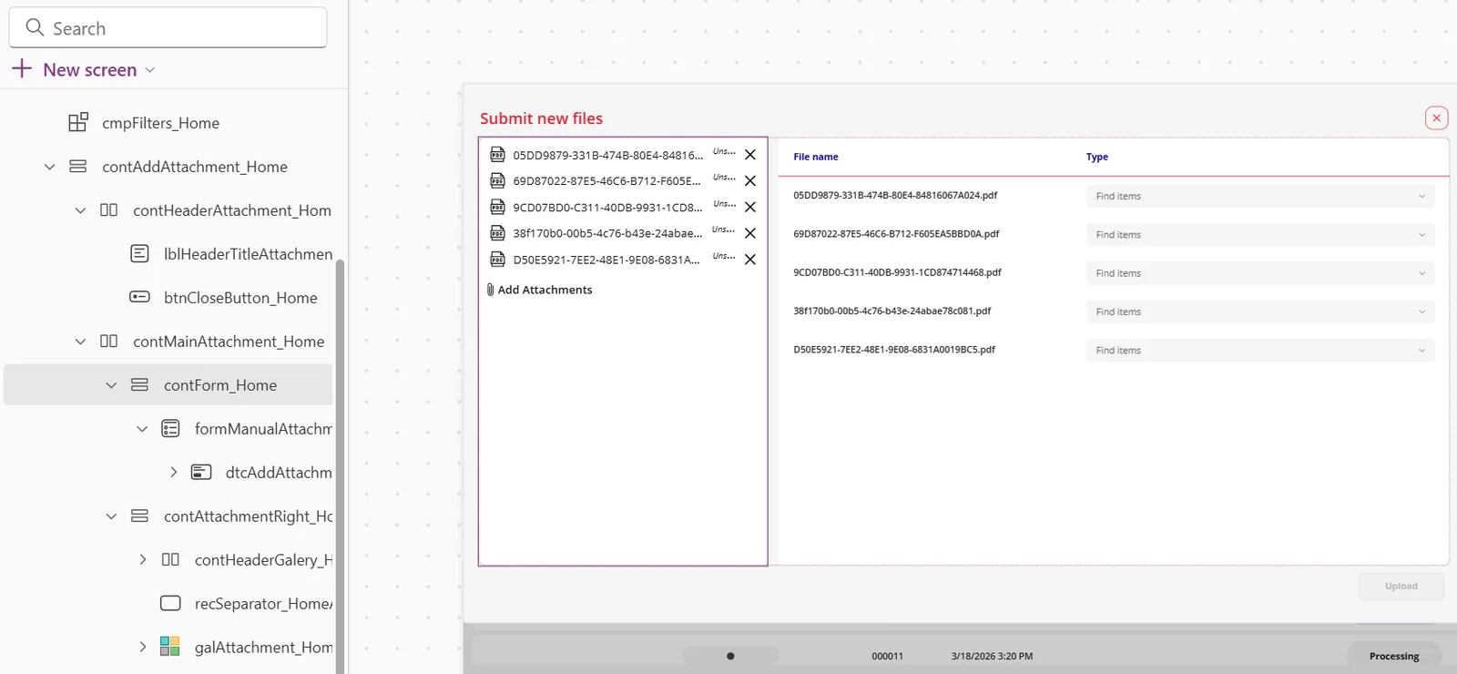 submit new files