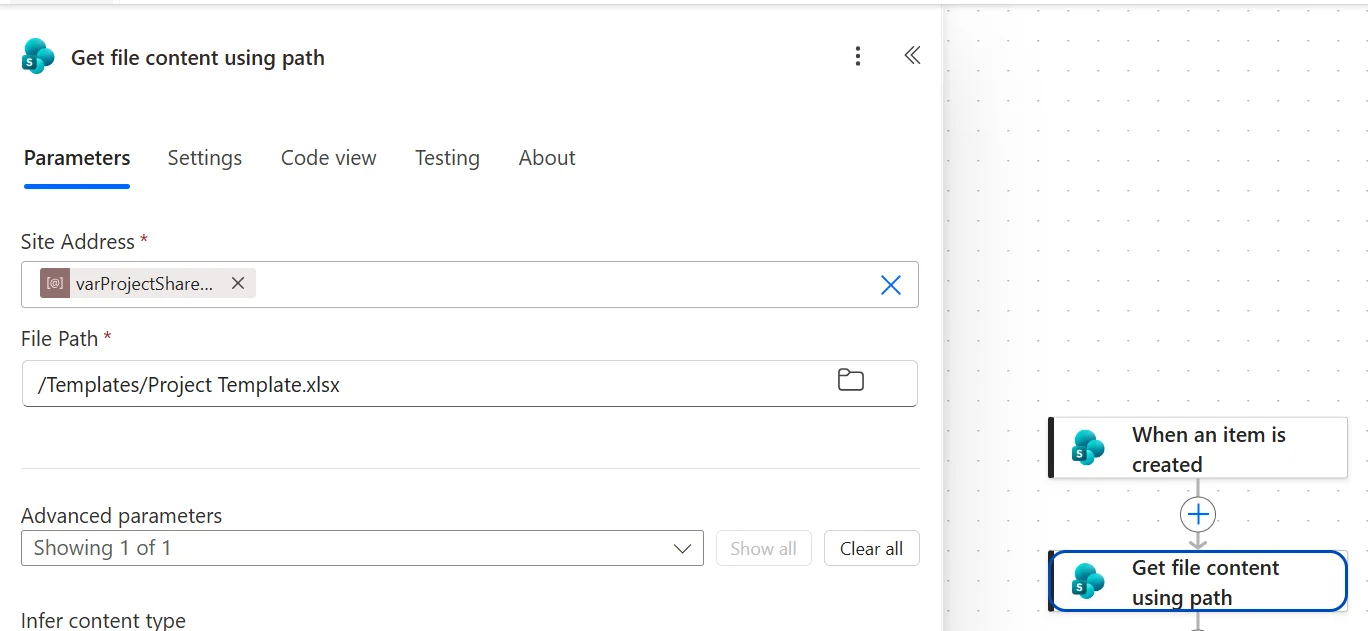 Make a copy of the template from the Power Automate workflow