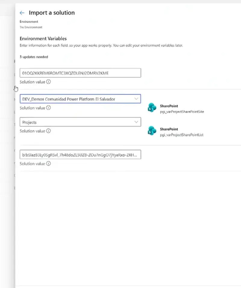 est in the development environment