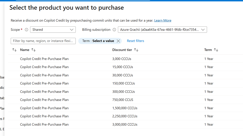 product you want to purchase